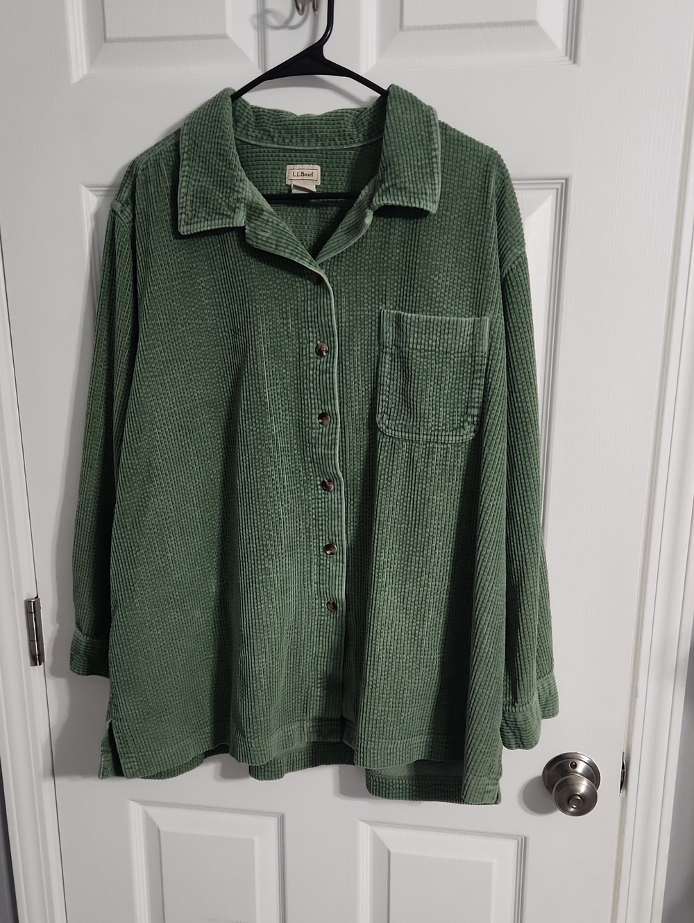 Vintage 90s LL Bean Comfort Corduroy Relaxed Shirt/ Shacket Gorpcore Utility 2X
